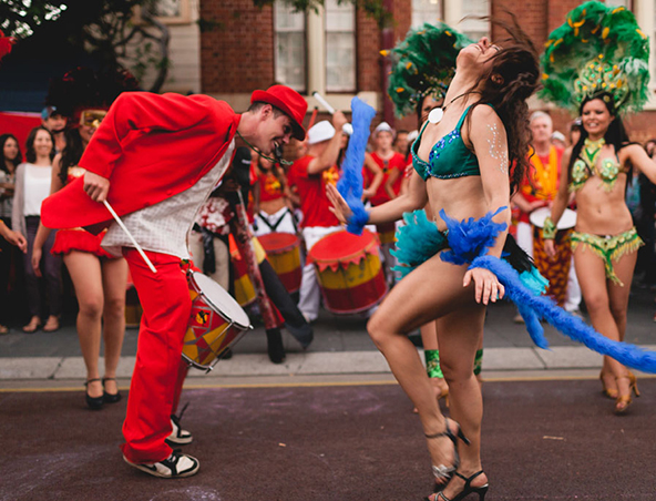 Brazilian Samba Drummers and Dancers Perth